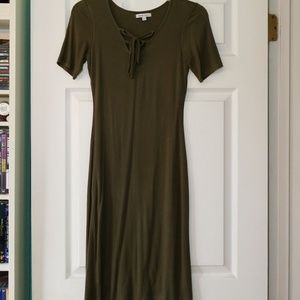 Olive green dress